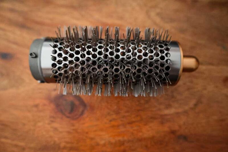 Dyson Airwrap’s round volumising brush attachment